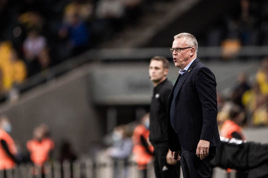 head coach Janne Andersson of Sweden