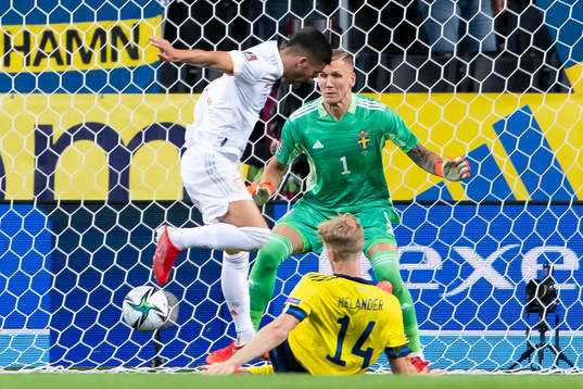 Goalkeeper Robin Olsen of Sweden