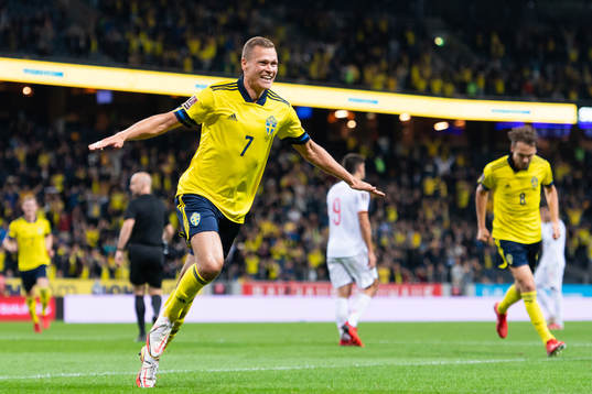 Viktor Claesson of Sweden celebrates