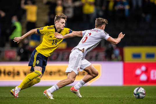 Mattias Svanberg of Sweden and Marcos Llorente of Spain