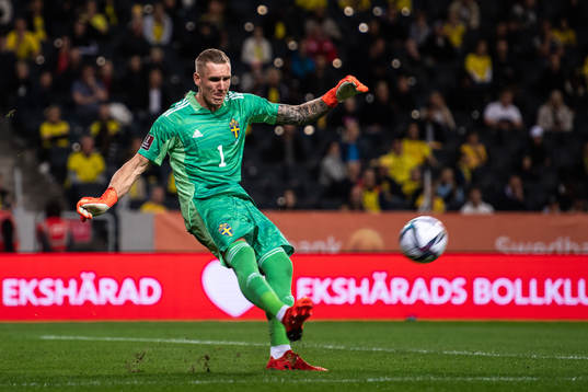 Goalkeeper Robin Olsen of Sweden
