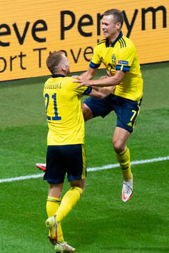 Viktor Claesson celebrates