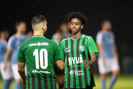 Högaborgs Daniel Bennassar Nilsson och Abel Teklu