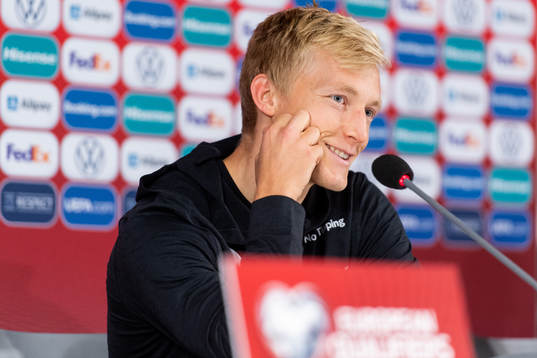 Birger Meling of the Norwegian national football team