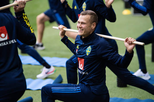 Viktor Claesson of the Swedish national team
