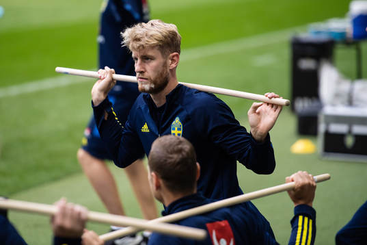 Filip Helander of the Swedish national team
