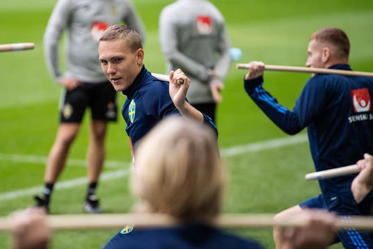 Ludwig Augustinsson of the Swedish national team