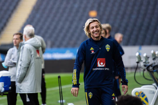 Emil Forsberg of the Swedish national team
