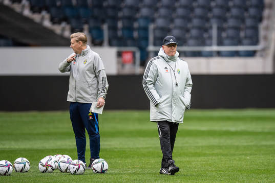 head coach Janne Andersson of the Swedish national team
