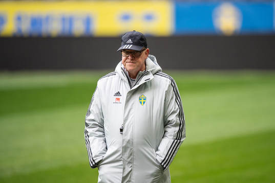 head coach Janne Andersson of the Swedish national team