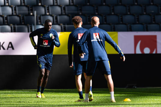Ken Sema of the Swedish national team