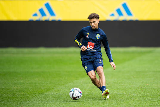 Jordan Larsson of the Swedish national team