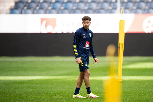 Jordan Larsson of the Swedish national team