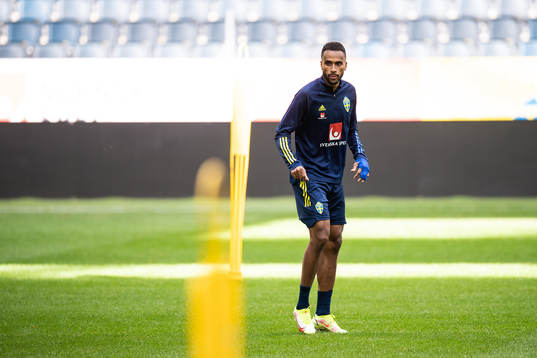Isaac Kiese-Thelin of the Swedish national team