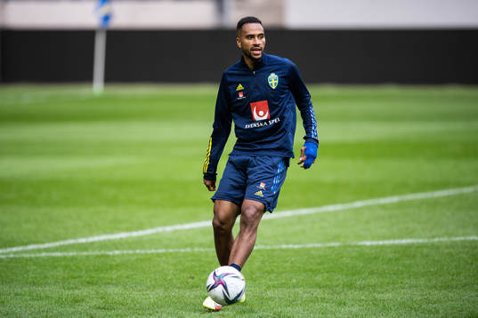 Isaac Kiese-Thelin of the Swedish national team
