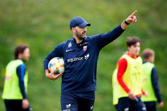 Luis Pimenta head coach of the Norwegian national football