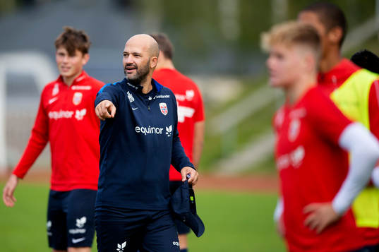 Luis Pimenta head coach of the Norwegian national football