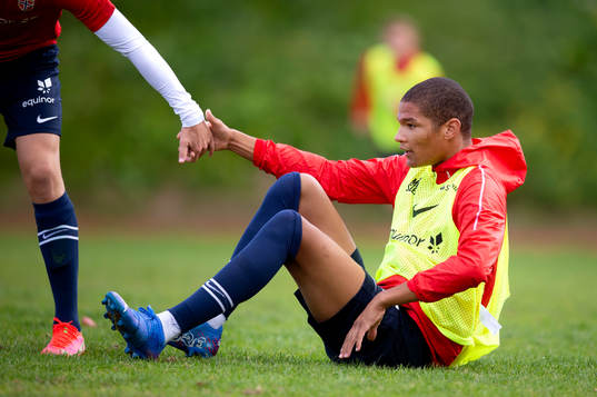 Alwande Roaldsøy of the Norwegian national football team
