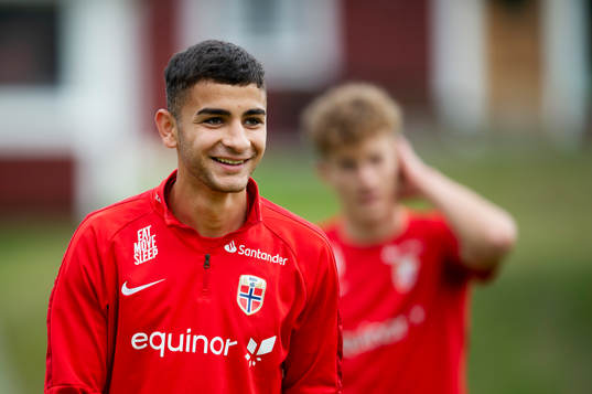 Moutaz Ali Alzubi of the Norwegian national football team