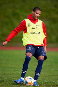 Alwande Roaldsøy of the Norwegian national football team