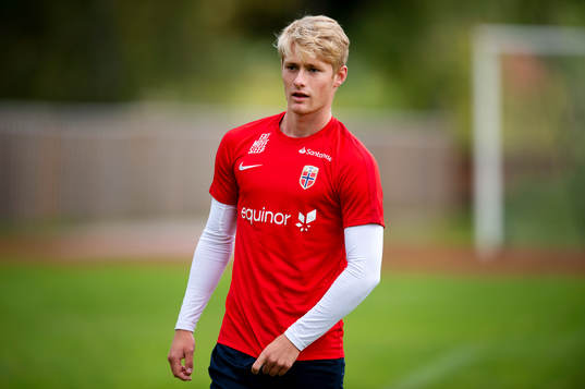 Markus Welinder of the Norwegian national football team u17