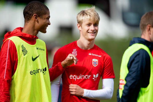 Alwande Roaldsøy and Markus Welinder of the Norwegian