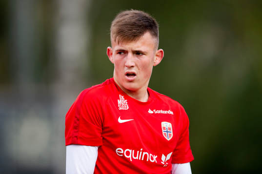 Syver Aas of the Norwegian national football team u17