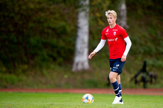 Markus Welinder of the Norwegian national football team u17