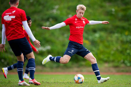 Markus Welinder of the Norwegian national football team u17