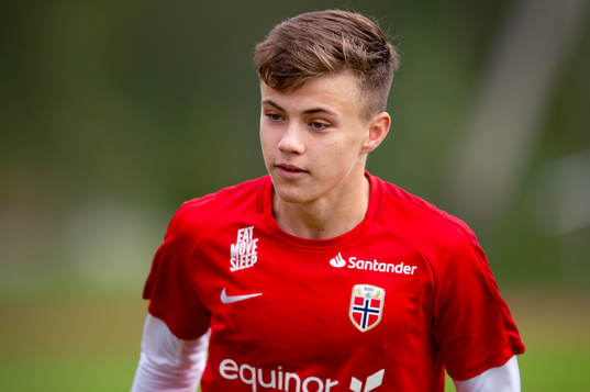 Johan Bakke of the Norwegian national football team u17
