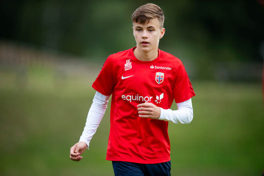 Johan Bakke of the Norwegian national football team u17
