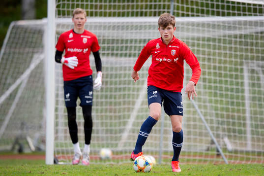 Nikolai Hopland of the Norwegian national football team u17
