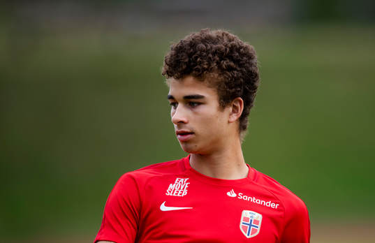 Henrik Skogvold of the Norwegian national football team u17
