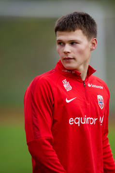 Jesper Robertsen of the Norwegian national football team u17