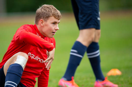 Sebastian Stokke of the Norwegian national football team u17