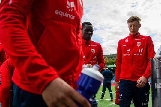 Joshua Kitolano and Ole Martin Kolskogen of Norway