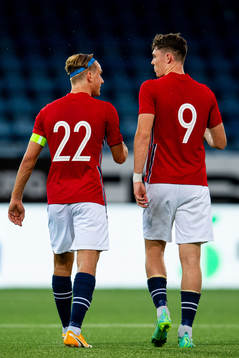 Erik Botheim and Jørgen Strand Larsen of Norway