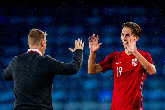Leif Gunnar Smerud, head coach of Norway, and Kristoffer