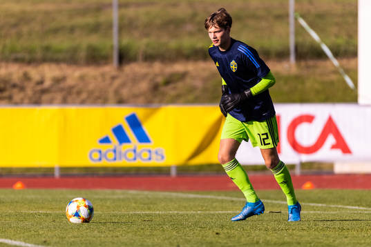 Sveriges målvakt Filip Sidklev
