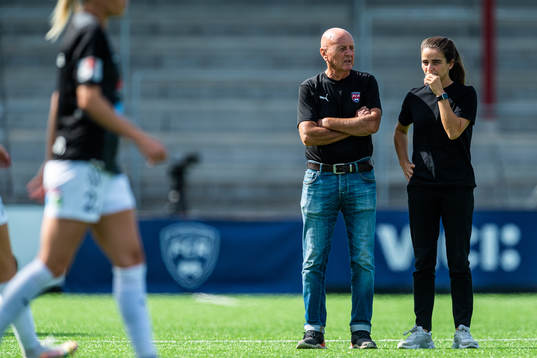Rosengårds Erling Nilsson och tränare Renee Slegers