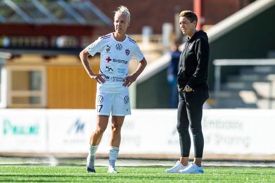 Rosengårds Caroline Seger och sportchef Therese Sjögran