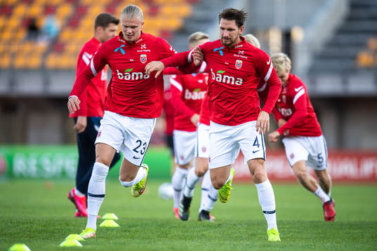 Erling Braut Haaland and Stefan Strandberg of Norway
