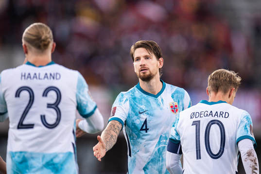 Erling Braut Haaland and Stefan Strandberg of Norway
