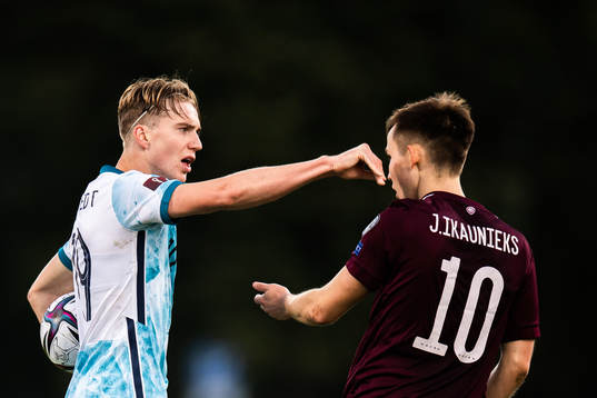 Kristian Thorstvedt of Norway and Janis Ikaunieks of Latvia