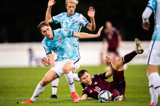 Kristian Thorstvedt of Norway and Janis Ikaunieks of Latvia