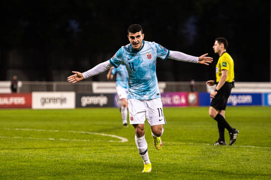Mohamed Elyounoussi of Norway celebrates