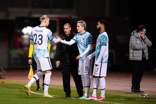 Erling Braut Haaland, Jens Petter Hauge and Joshua King of