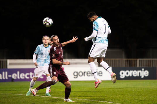 Igor Tarasovs of Latvia and Joshua King of Norway