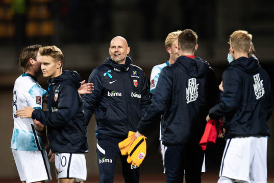 Patrick Berg, Martin Ødegaard and Ståle Solbakken, head