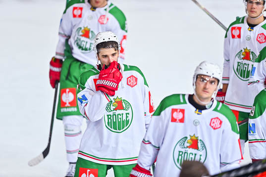 Robert Lantosi of Rögle looks dejected